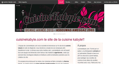 Desktop Screenshot of cuisinekabyle.com